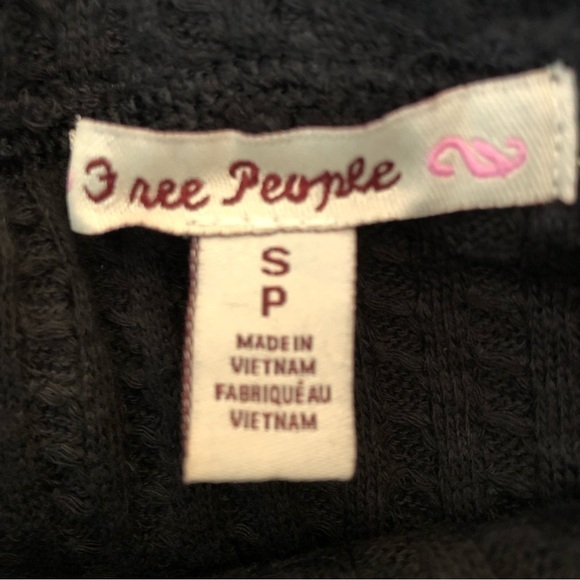 Free People Womens Juicy Waffle Knit Top Surplice Back Cowl Neck Small - Picture 10 of 12